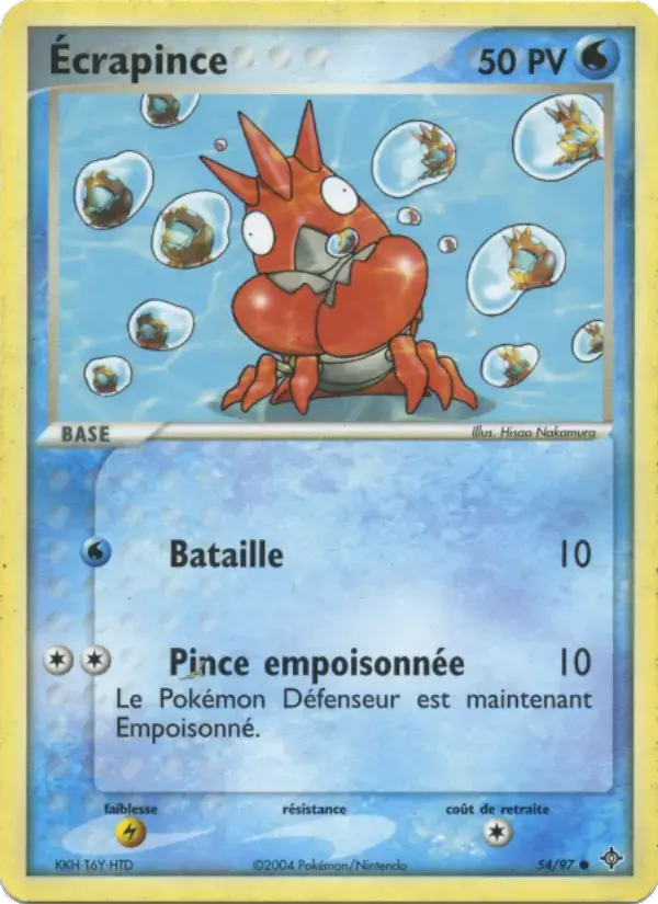 Carte Pokémon Écrapince #54 — Dragon