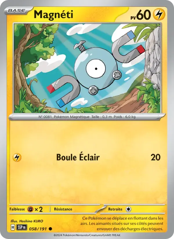 Carte Pokémon Magnéti #058 — Étincelles Déferlantes