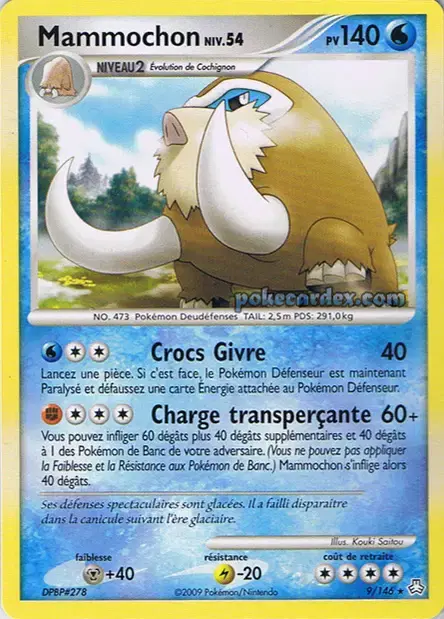 Carte Pokémon Mammochon #9 — Éveil des Légendes
