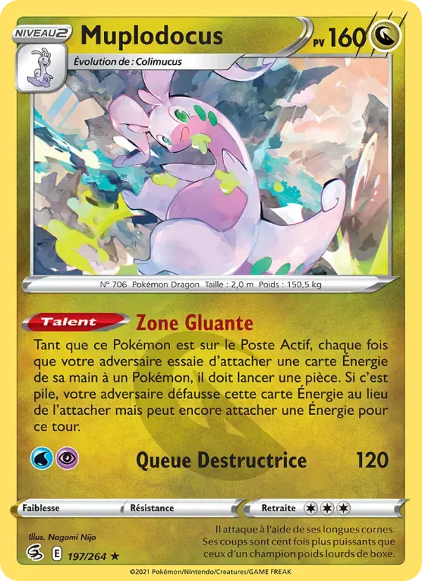 Carte Pokémon Muplodocus #197 — Poing de Fusion
