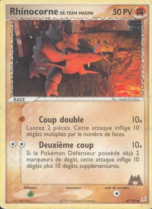 Carte Pokémon Rhinocorne de Team Magma #67 — Team Magma vs Team Aqua