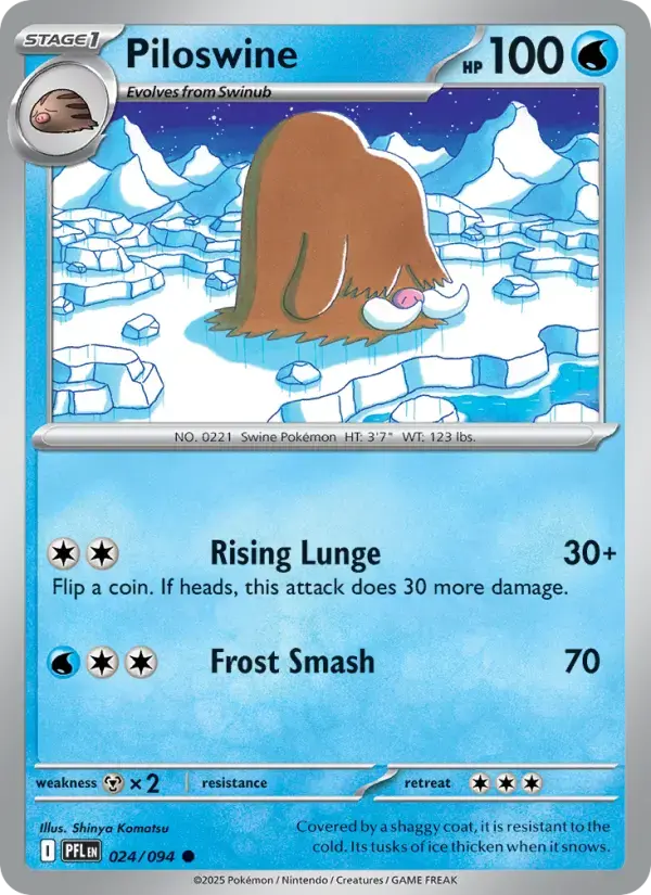 Piloswine #024 — Phantasmal Flames