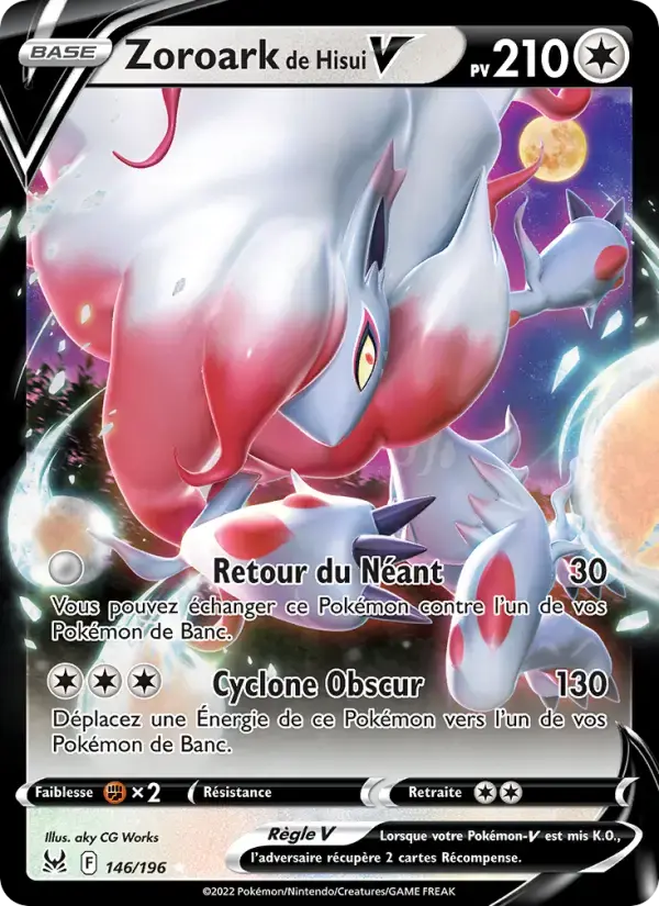 Carte Pokémon Zoroark de Hisui V #146 — Origine Perdue