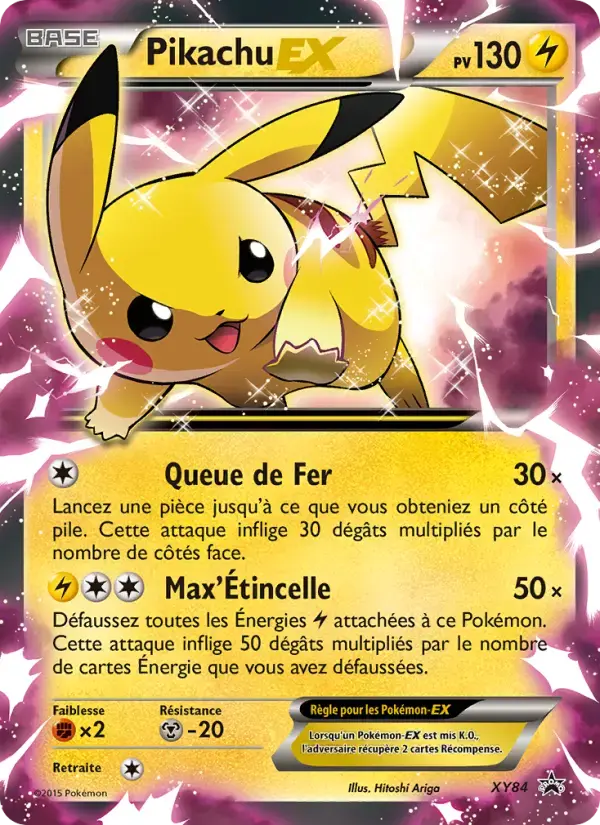 Carte Pokémon Pikachu EX #XY84 — Promos X&Y