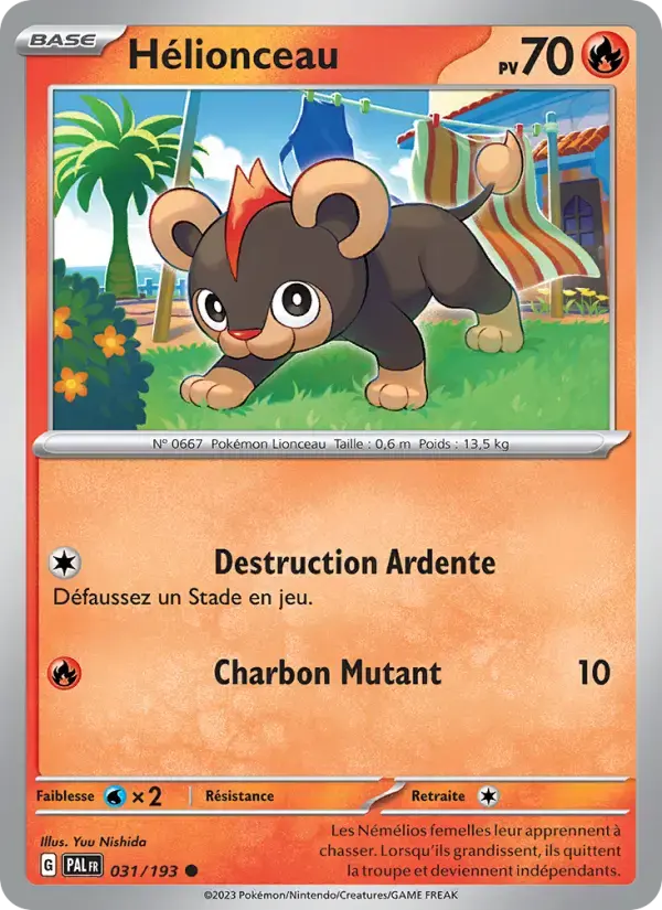 Carte Pokémon Hélionceau #031 — Évolutions à Paldea