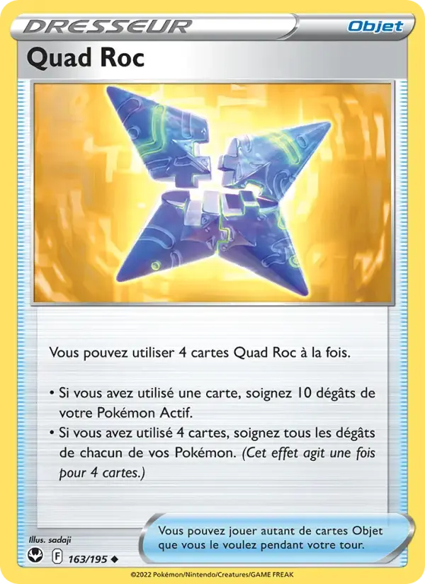 Carte Pokémon Quad Roc #163 — Tempête Argentée