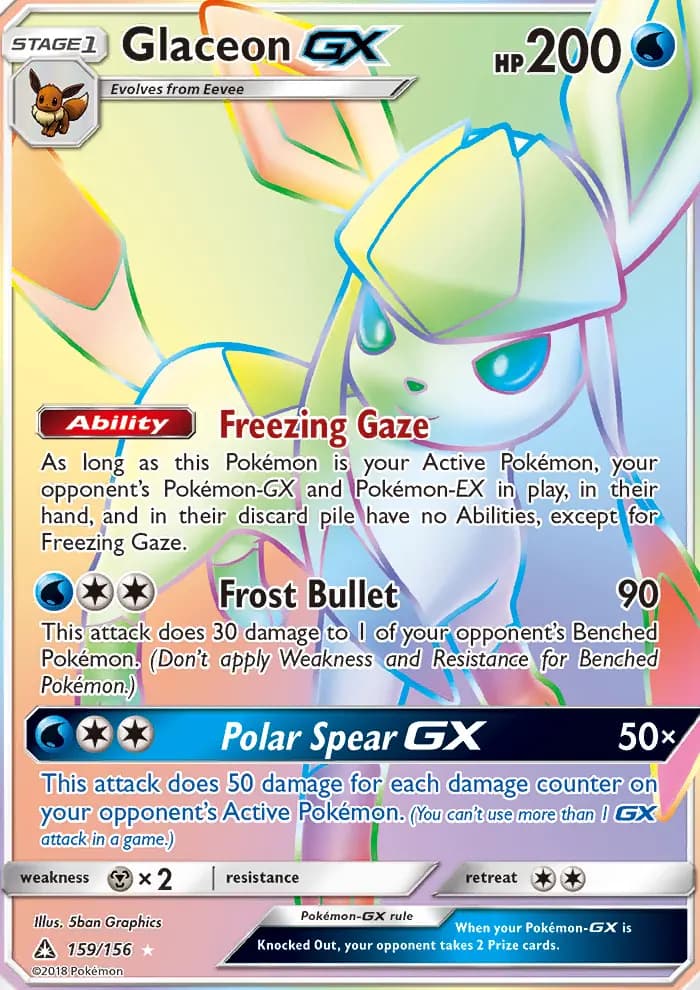 Glaceon GX #159 — Ultra Prism