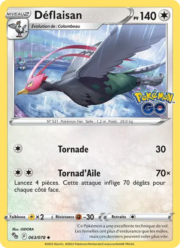 Carte Pokémon Déflaisan #063 — Pokémon GO