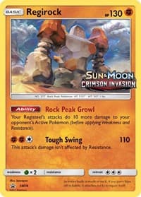 Carte Pokémon Regirock #SM74 — Promos Soleil et Lune