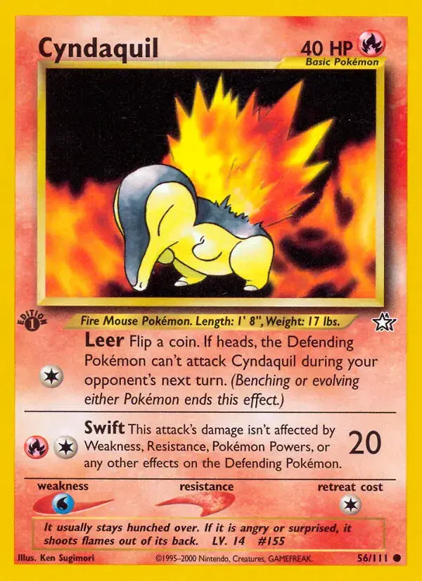 Cyndaquil #56 — Neo Genesis