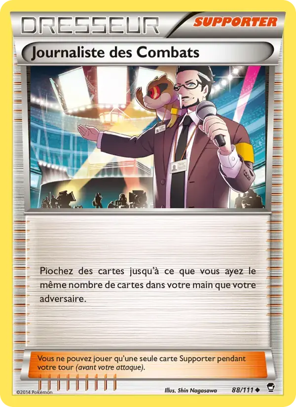 Carte Pokémon Journaliste des Combats #88 — Poings Furieux