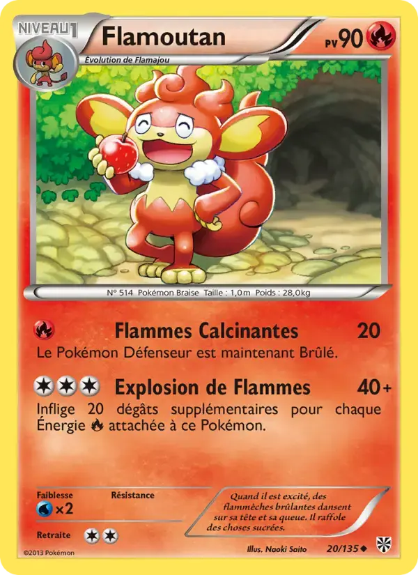 Carte Pokémon Flamoutan #20 — Tempête Plasma