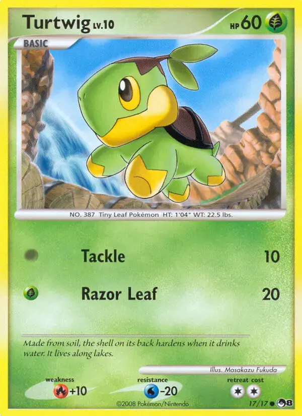 Carte Pokémon Tortipouss #17 — POP 8