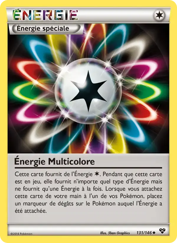 Carte Pokémon Énergie Multicolore #131 — XY