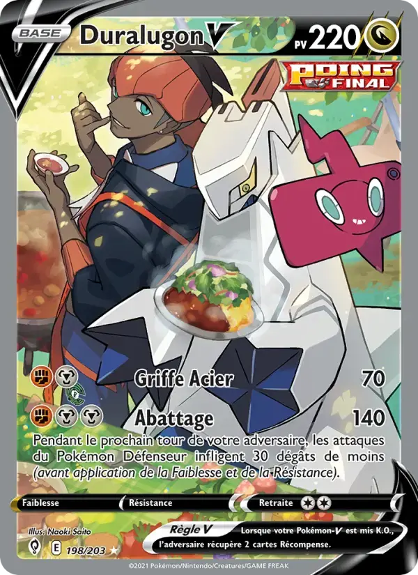 Carte Pokémon Duralugon V #198 — Évolution Céleste
