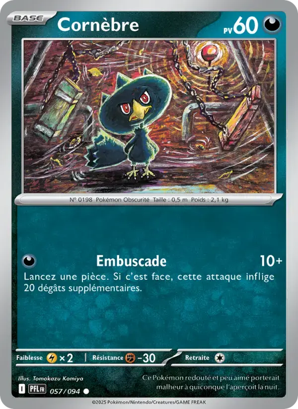 Carte Pokémon Cornèbre #057 — Flammes Fantasmagoriques