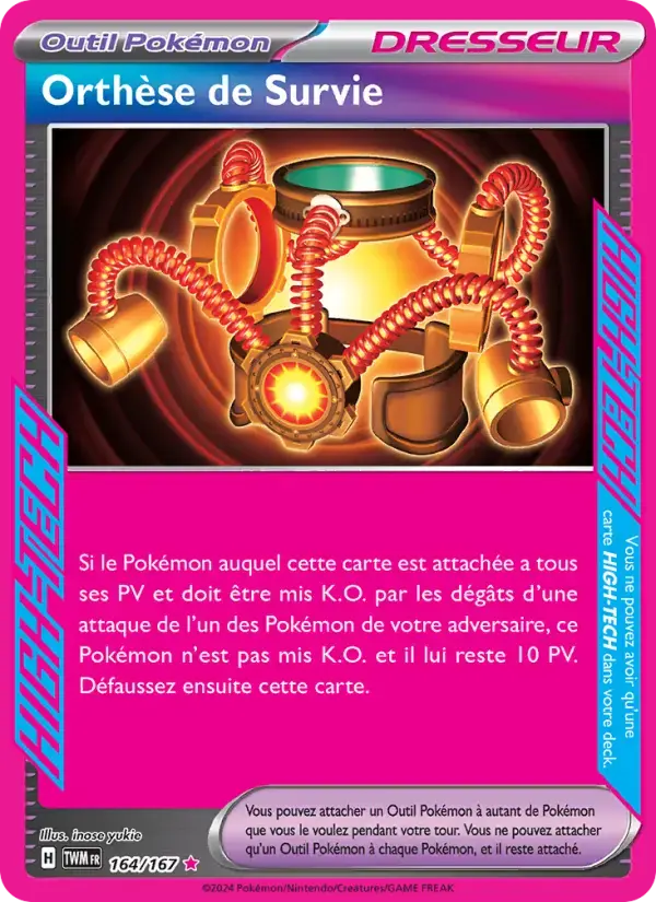 Carte Pokémon Orthèse de Survie #164 — Mascarade Crépusculaire