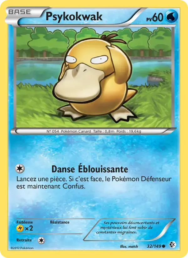 Carte Pokémon Psykokwak #32 — Frontières Franchies