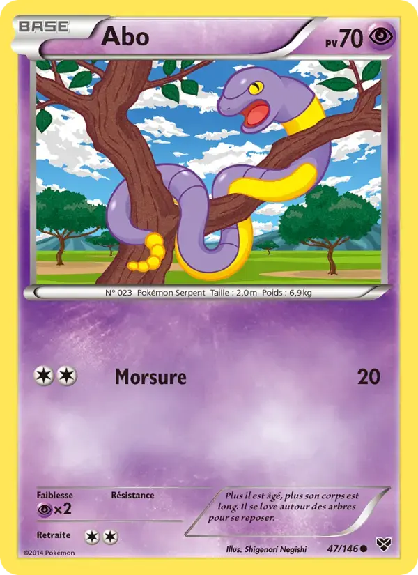 Carte Pokémon Abo #47 — XY