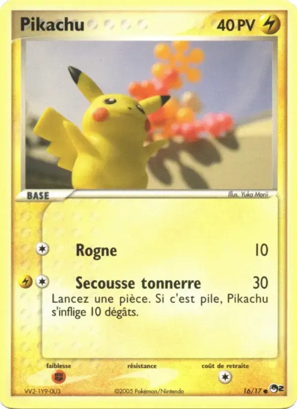 Carte Pokémon Pikachu #16 — POP 2