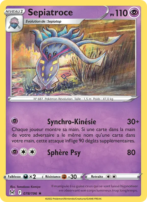 Carte Pokémon Sepiatroce #078 — Origine Perdue