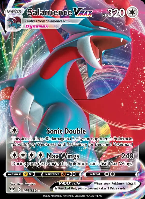 Salamence VMAX #144 — Darkness Ablaze