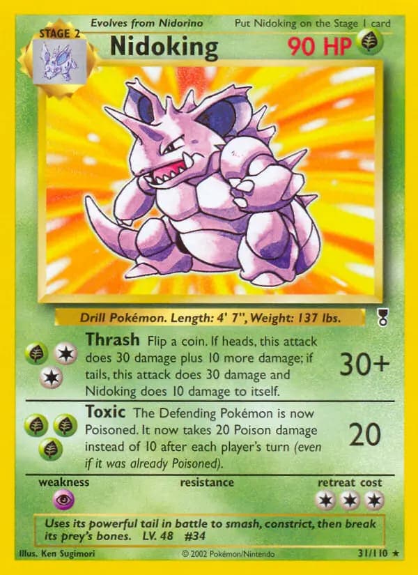 Nidoking #31 — Legendary Collection