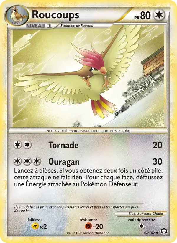 Carte Pokémon Roucoups #47 — Triomphe