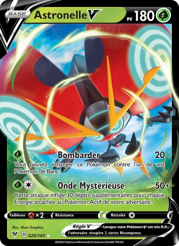 Carte Pokémon Astronelle V #20 — Voltage Éclatant