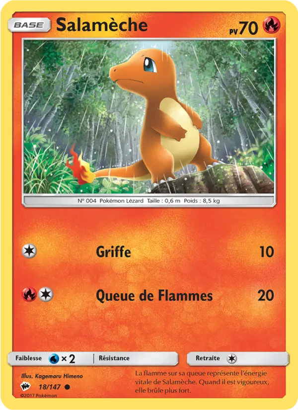Carte Pokémon Salamèche #18 — Ombres Ardentes