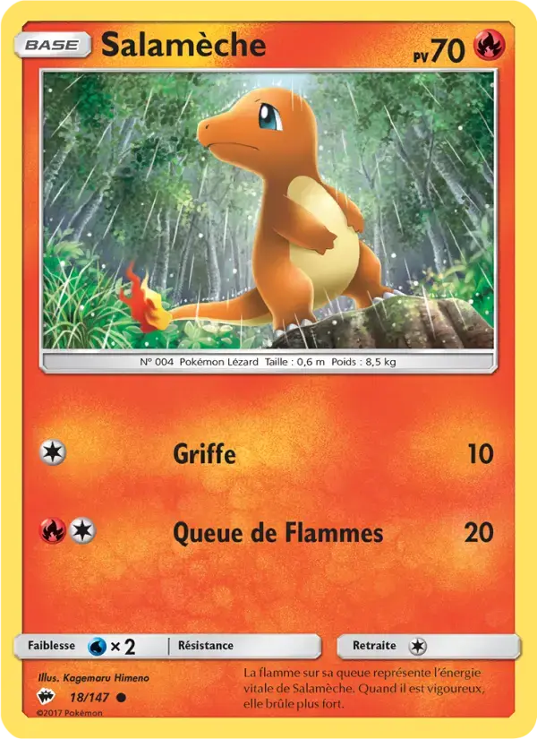 Carte Pokémon Salamèche #18 — Ombres Ardentes