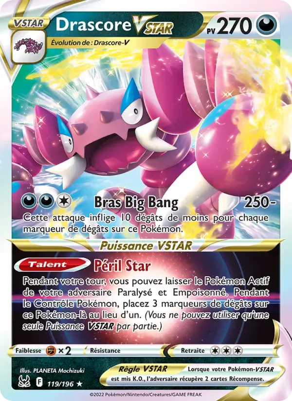 Carte Pokémon Drascore VSTAR #119 — Origine Perdue