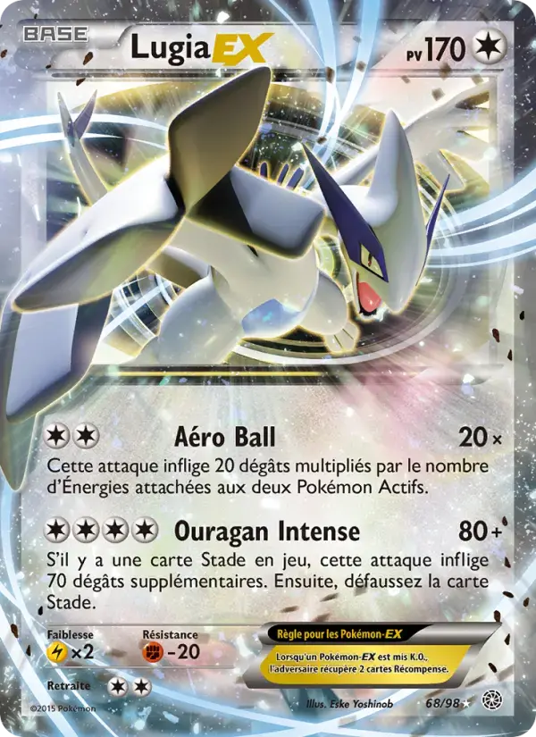 Carte Pokémon Lugia EX #68 — Origines Antiques