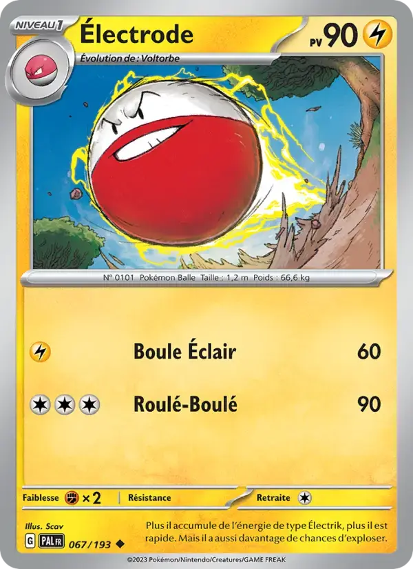 Carte Pokémon Électrode #067 — Évolutions à Paldea