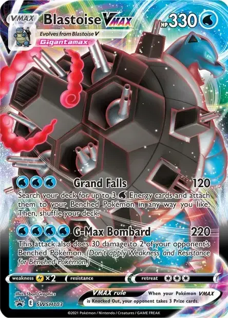Carte Pokémon Tortank-VMAX #SWSH103 — Jumbo
