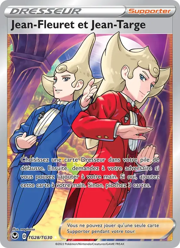 Carte Pokémon Jean-Fleuret et Jean-Targe #TG28 — Tempête Argentée