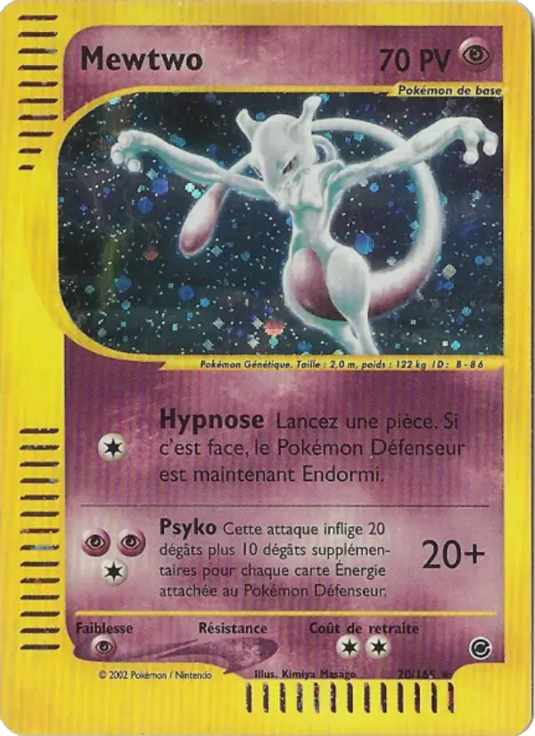 Carte Pokémon Mewtwo #20 — Expédition