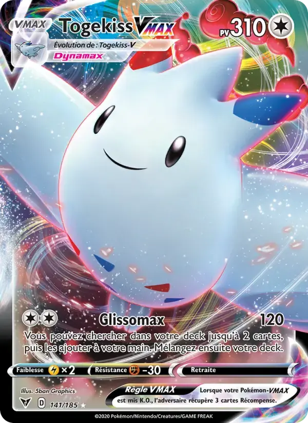 Carte Pokémon Togekiss VMAX #141 — Voltage Éclatant