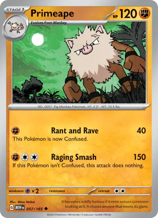 Primeape #057 — 151