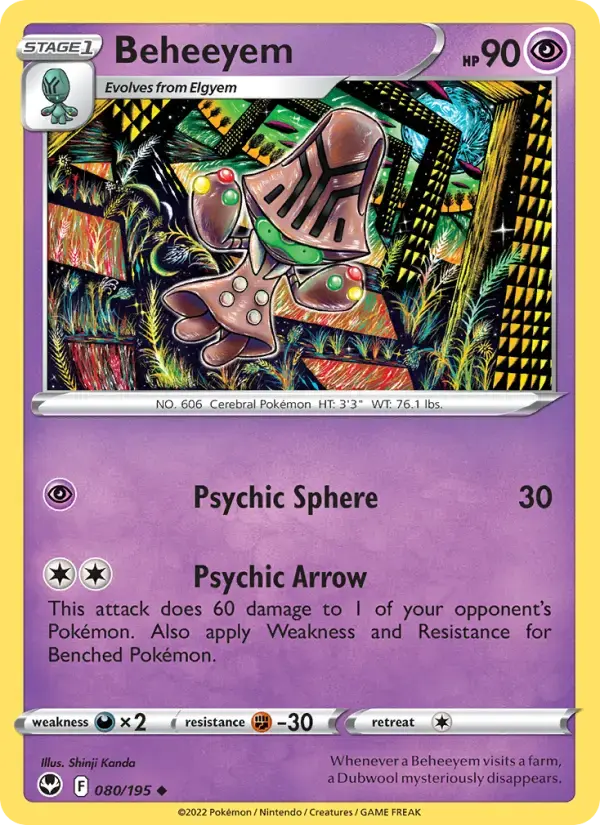 Beheeyem #080 — Silver Tempest