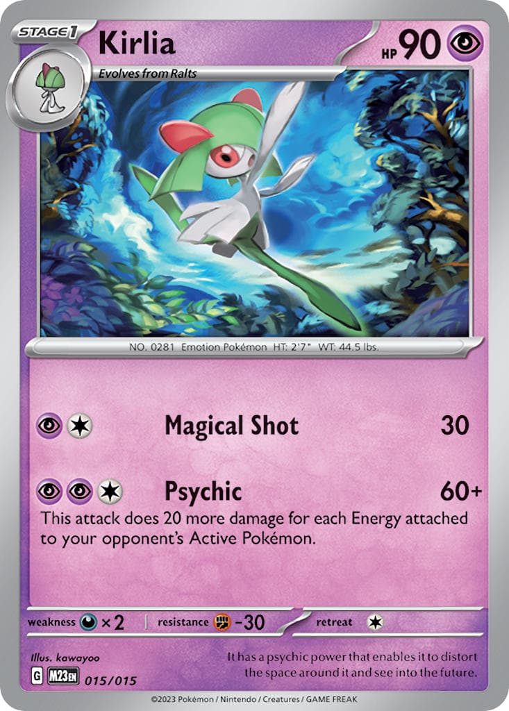Carte Pokémon Kirlia #15 — 2023 Promo McDonald's