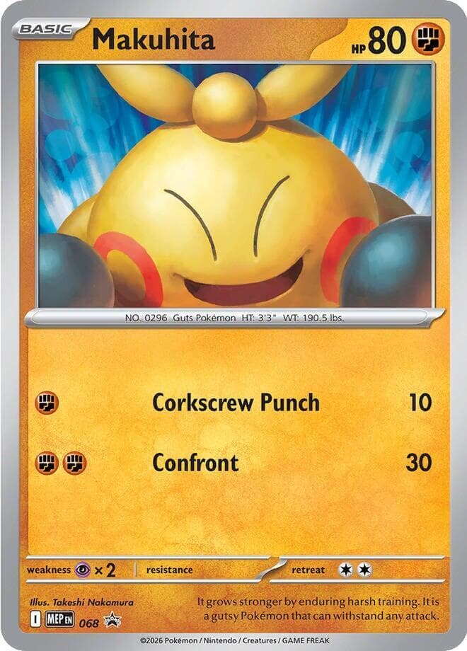 Carte Pokémon Makuhita #068 — Promos Méga-Évolution