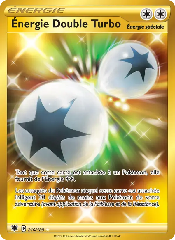 Carte Pokémon Énergie Double Turbo #216 — Astres Radieux