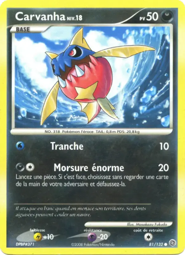 Carte Pokémon Carvanha #81 — Merveilles Secrètes