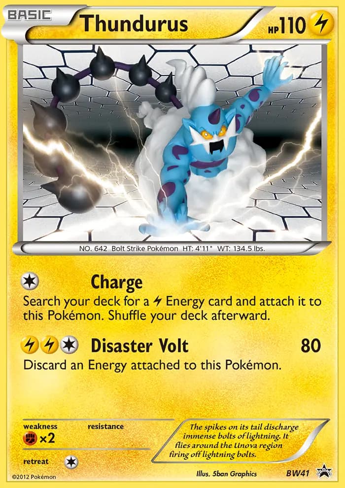 Thundurus #BW41 — Black & White Promos