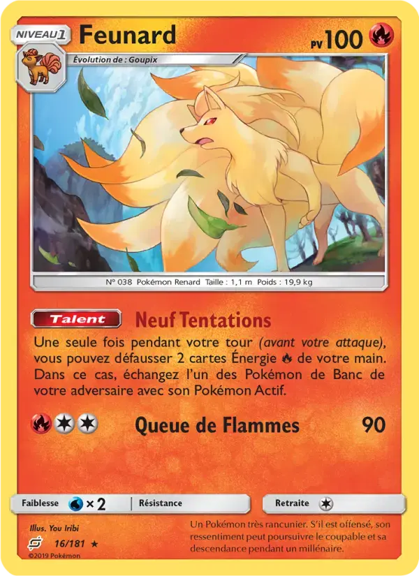 Carte Pokémon Feunard #16 — Duo de Choc
