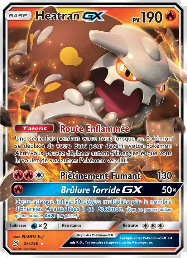 Carte Pokémon Heatran GX #25 — Harmonie des Esprits