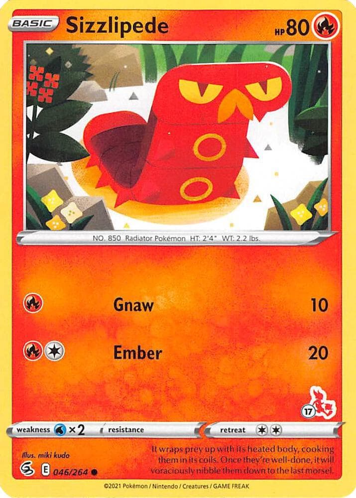 Sizzlipede #046 Stamp V1 — Fusion Strike