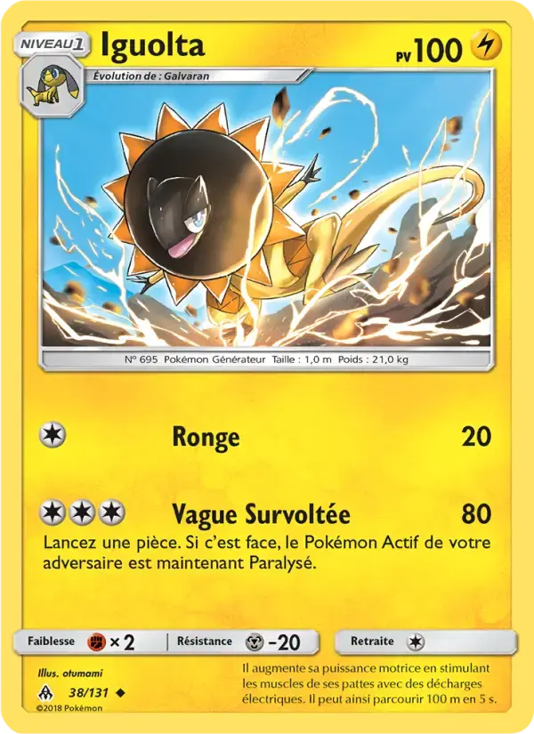 Carte Pokémon Iguolta #38 — Lumière Interdite