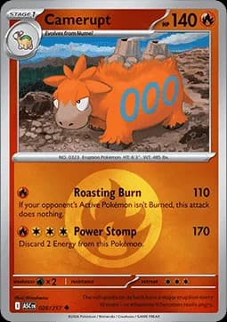 Camerupt #028 Non Holo — Ascended Heroes